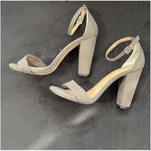 Express strappy chunky heel